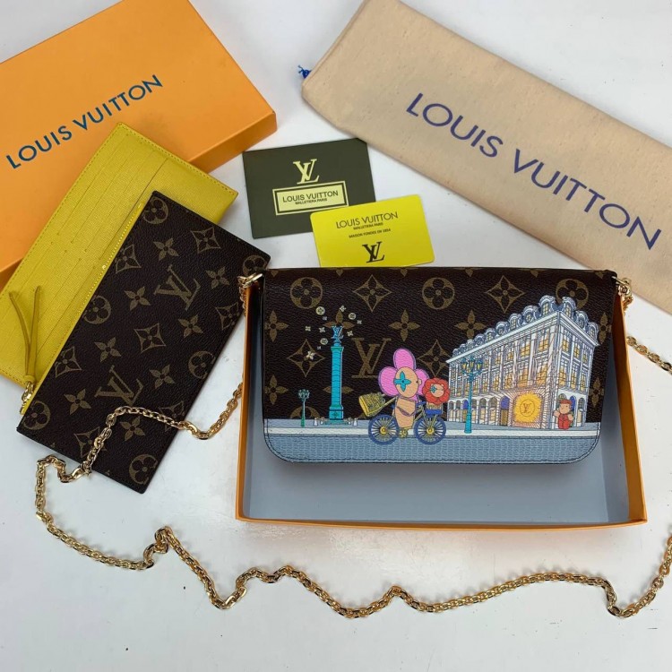 LOUİS VUİTTON FELİCİE POCHETTE VİVİENNE MASCOT 